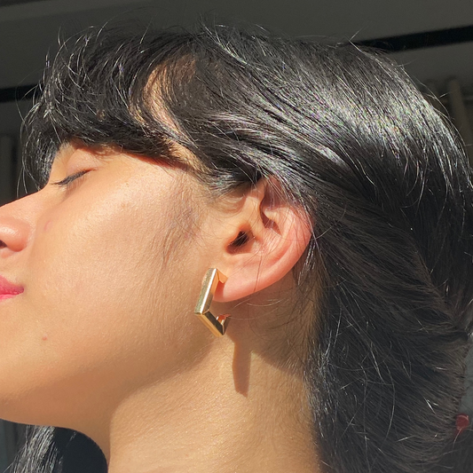 Gilded Minimal Studs