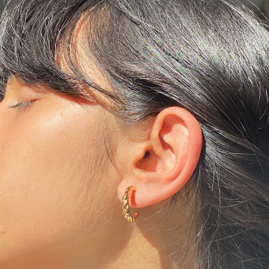 Gold Twisted Studs